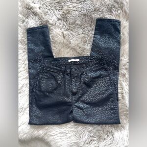 Levi's Black Leopard-Print Skinny Jeans